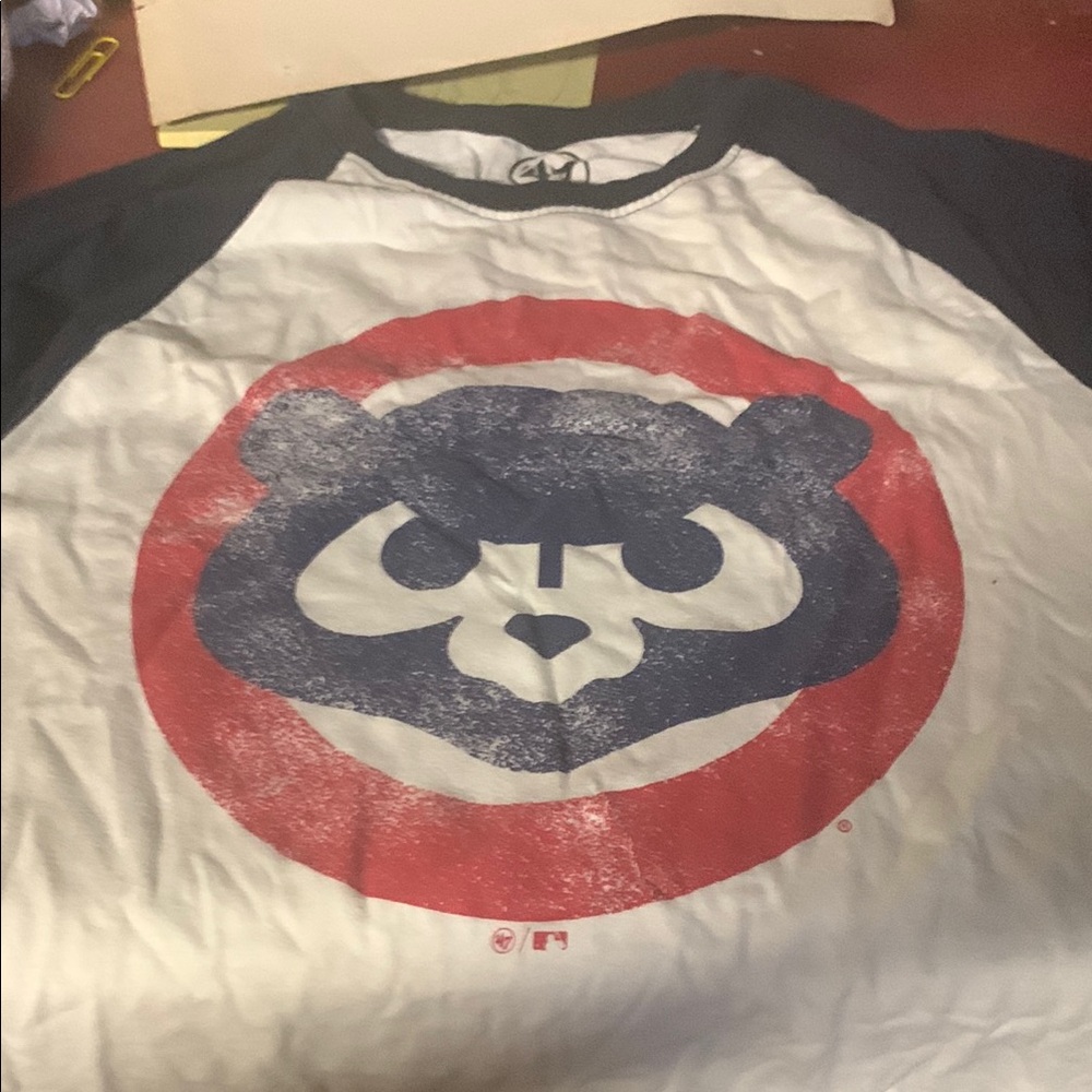 Chicago Cubs Raglan T-Shirt SZ M